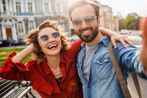 Couple With Sunglasses